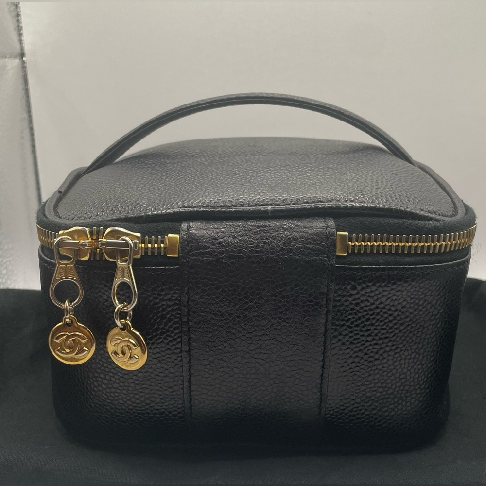 Chanel | Timeless Small Vanity | Caviar Leather | Lambskin Interior | Vintage - Picture 16 of 16